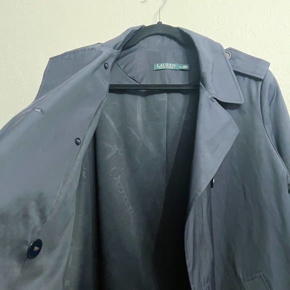 LAUREN Ralph Lauren Navy Jacket Pea Cotton Polyester Coat  XL - Picture 3 of 6